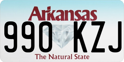 AR license plate 990KZJ