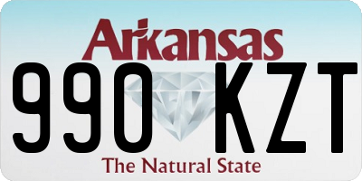 AR license plate 990KZT