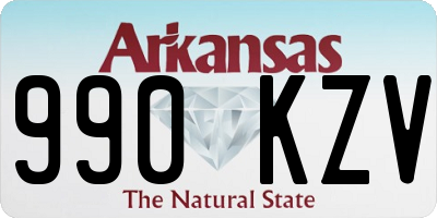 AR license plate 990KZV