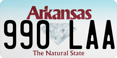 AR license plate 990LAA