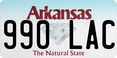 AR license plate 990LAC