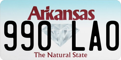 AR license plate 990LAO