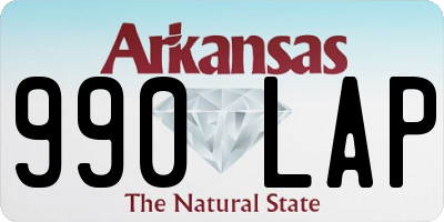 AR license plate 990LAP