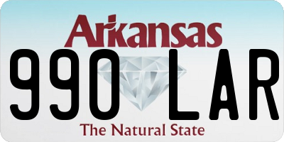 AR license plate 990LAR