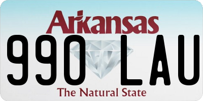 AR license plate 990LAU