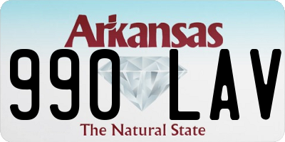 AR license plate 990LAV