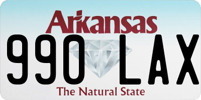 AR license plate 990LAX