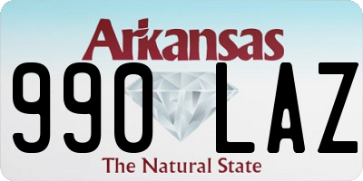 AR license plate 990LAZ