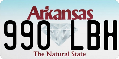 AR license plate 990LBH