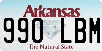AR license plate 990LBM