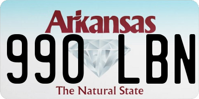 AR license plate 990LBN
