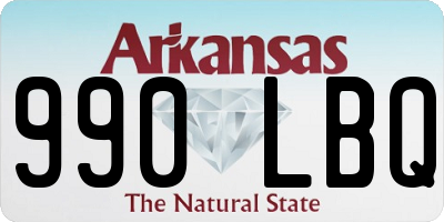 AR license plate 990LBQ