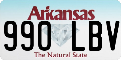 AR license plate 990LBV