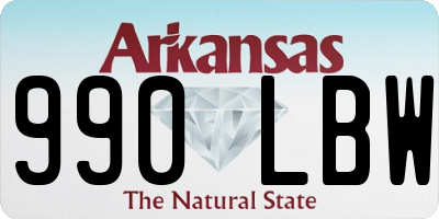 AR license plate 990LBW