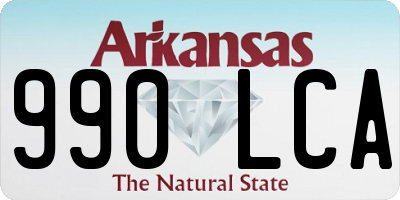 AR license plate 990LCA