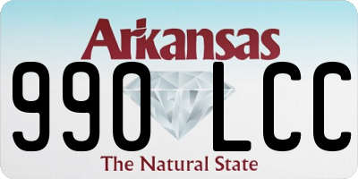 AR license plate 990LCC