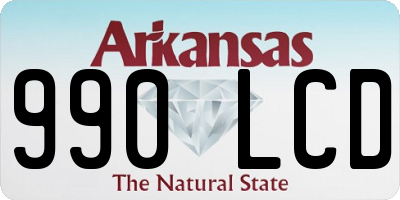 AR license plate 990LCD