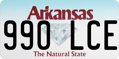 AR license plate 990LCE