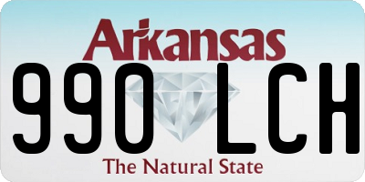 AR license plate 990LCH