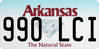 AR license plate 990LCI