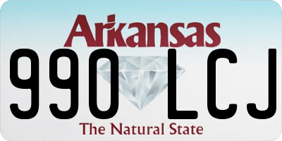 AR license plate 990LCJ