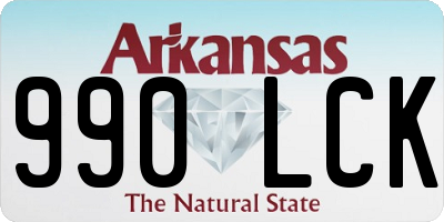 AR license plate 990LCK