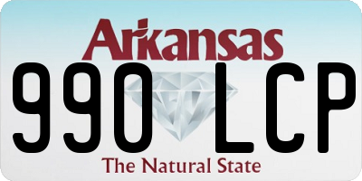 AR license plate 990LCP