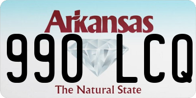 AR license plate 990LCQ