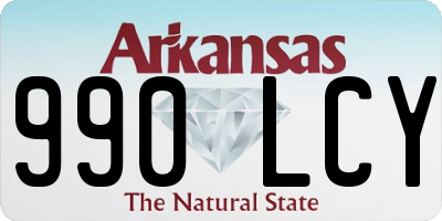 AR license plate 990LCY