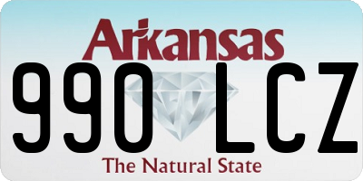 AR license plate 990LCZ