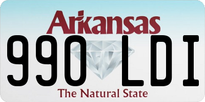 AR license plate 990LDI