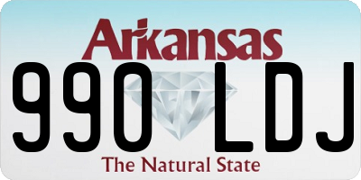 AR license plate 990LDJ