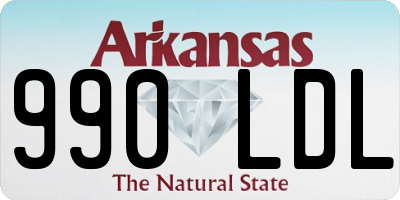AR license plate 990LDL