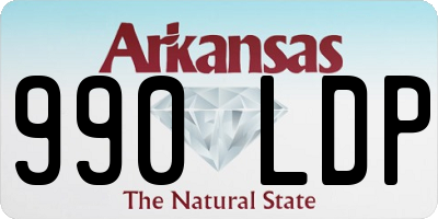 AR license plate 990LDP