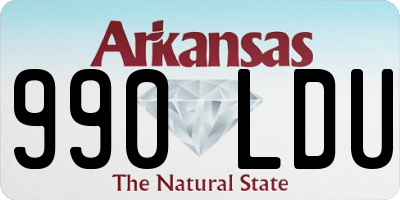 AR license plate 990LDU
