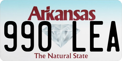 AR license plate 990LEA