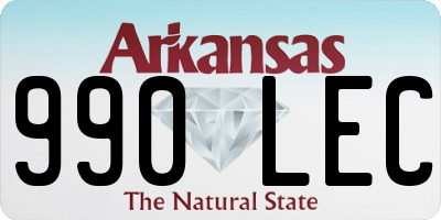 AR license plate 990LEC