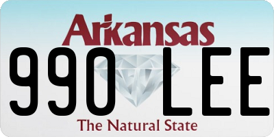 AR license plate 990LEE