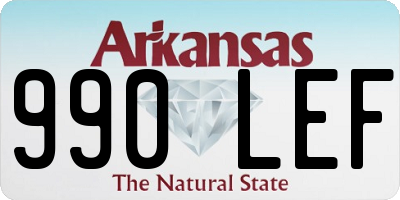 AR license plate 990LEF