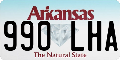 AR license plate 990LHA