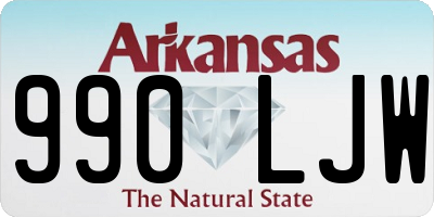 AR license plate 990LJW