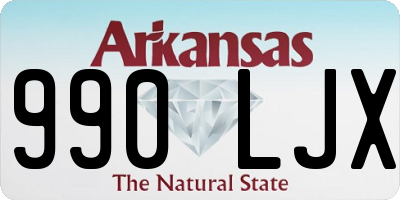 AR license plate 990LJX