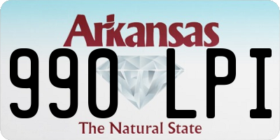 AR license plate 990LPI