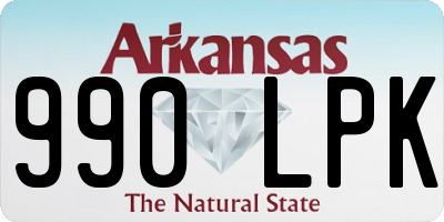 AR license plate 990LPK