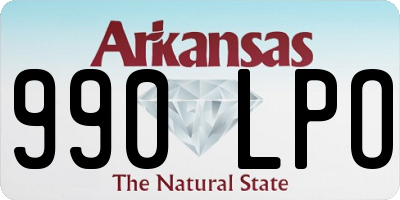 AR license plate 990LPO