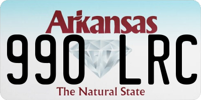 AR license plate 990LRC