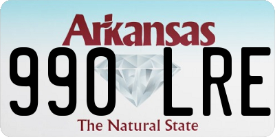 AR license plate 990LRE