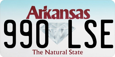 AR license plate 990LSE