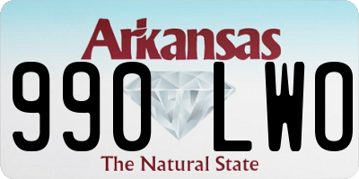 AR license plate 990LWO