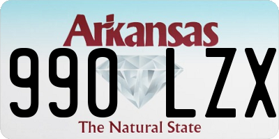 AR license plate 990LZX